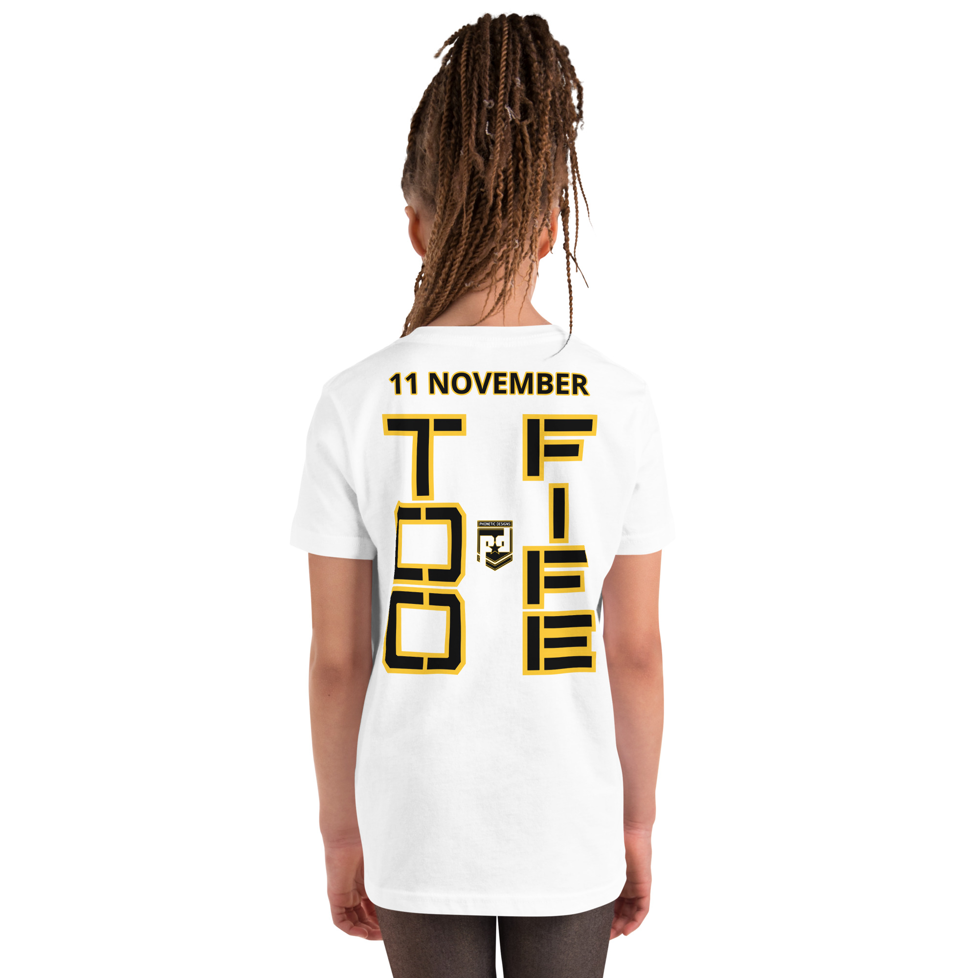 MOM IS A VETERAN TOO FIFE Youth Short Sleeve T-Shirt - Image 6