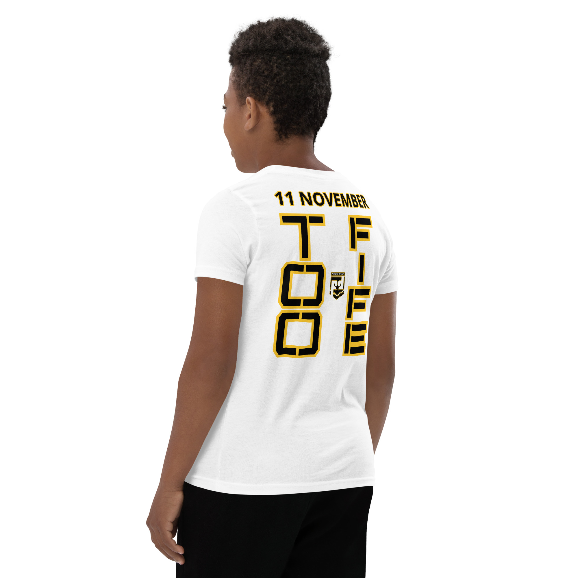 MOM IS A VETERAN TOO FIFE Youth Short Sleeve T-Shirt - Image 12