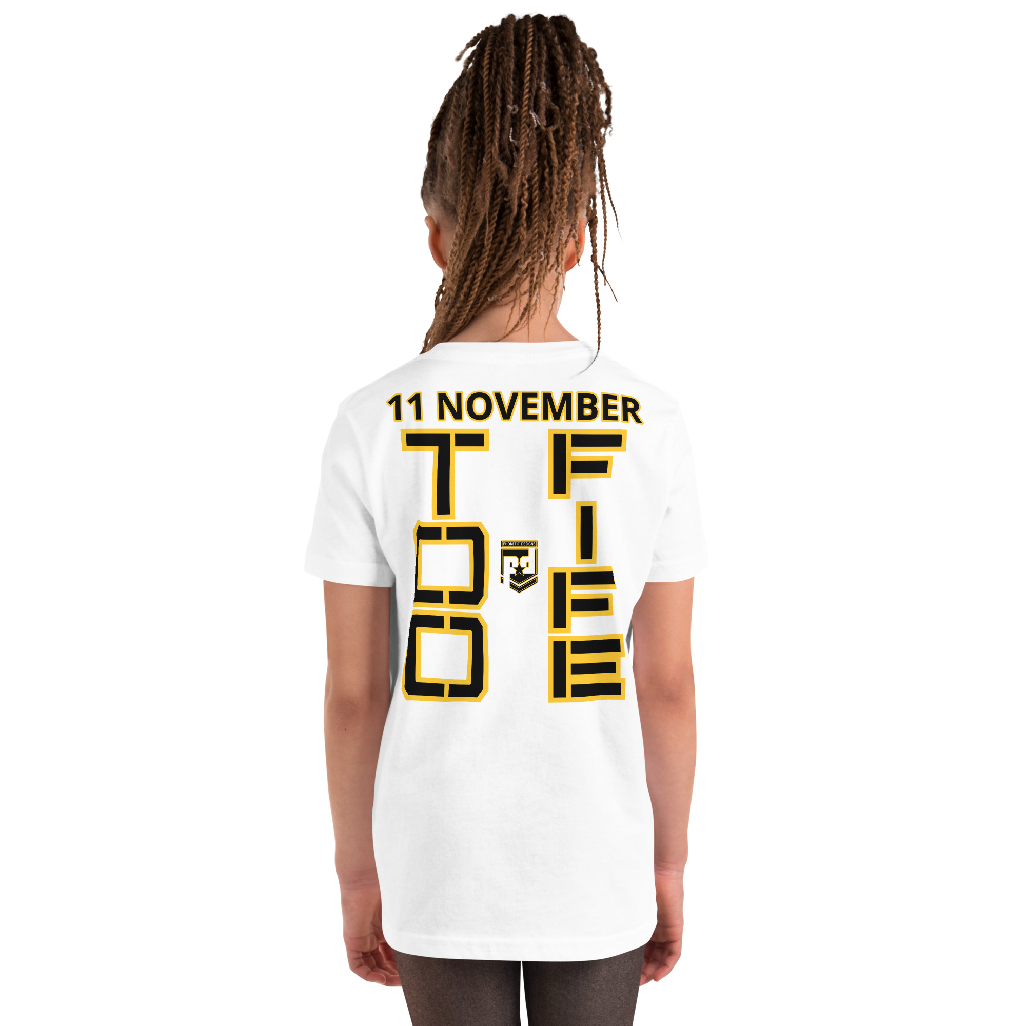 DAD IS A VETERAN TOO FIFE Youth Short Sleeve T-Shirt - Image 6