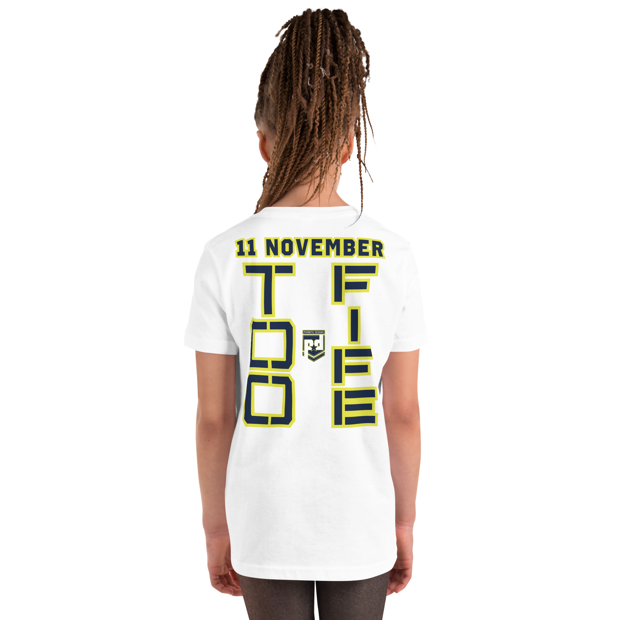 DAD IS A VETERAN TOO FIFE Youth Short Sleeve T-Shirt - Image 6