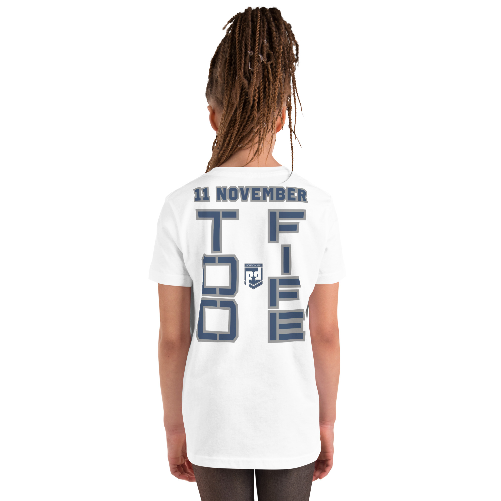 GRANDMA IS A VETERAN TOO FIFE Youth Short Sleeve T-Shirt - Image 6