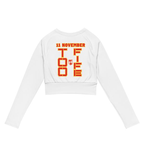 I AM A VETERAN TOO FIFE Recycled Long-Sleeve Crop Top