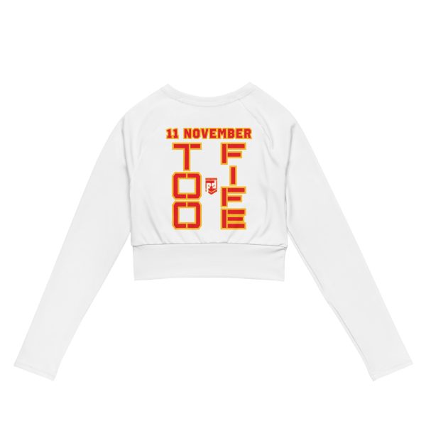 SPOUSE IS A VETERAN TOO FIFE Recycled Long-Sleeve Crop Top