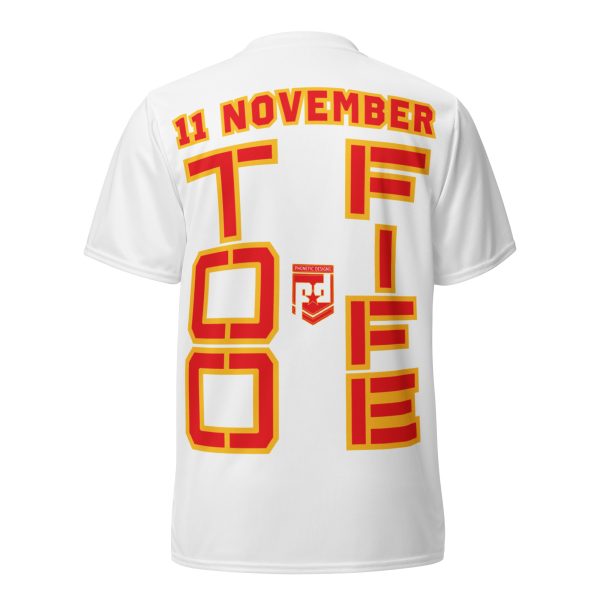 SPOUSE IS A VETERAN TOO FIFE Recycled Unisex Sports Jersey