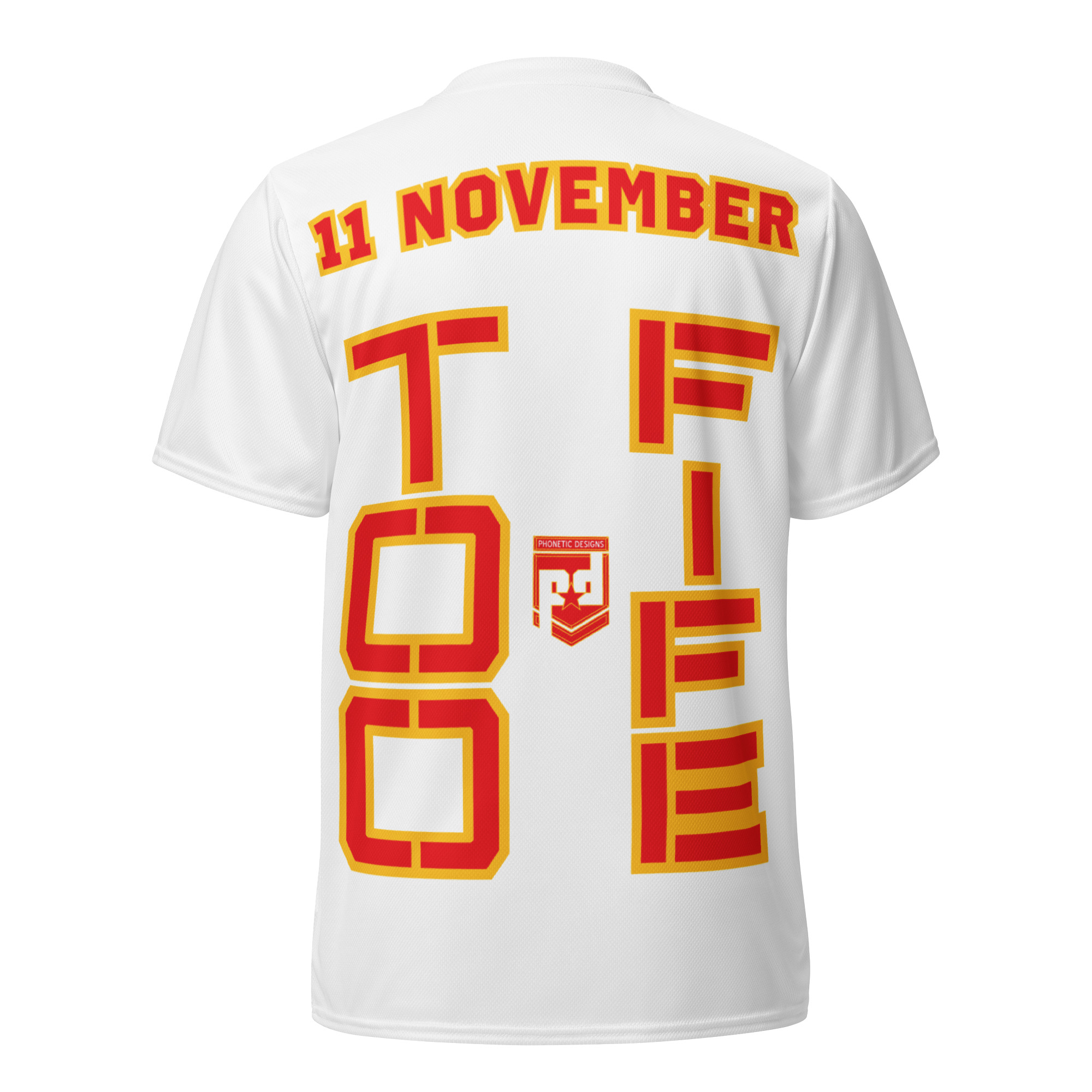 MOM IS A VETERAN TOO FIFE Recycled Unisex Sports Jersey - Image 2