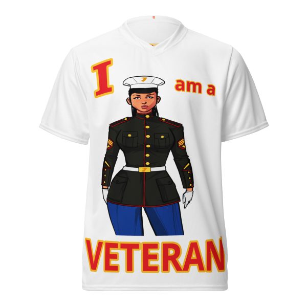 I AM A  VETERAN TOO FIFE Recycled Unisex Sports Jersey