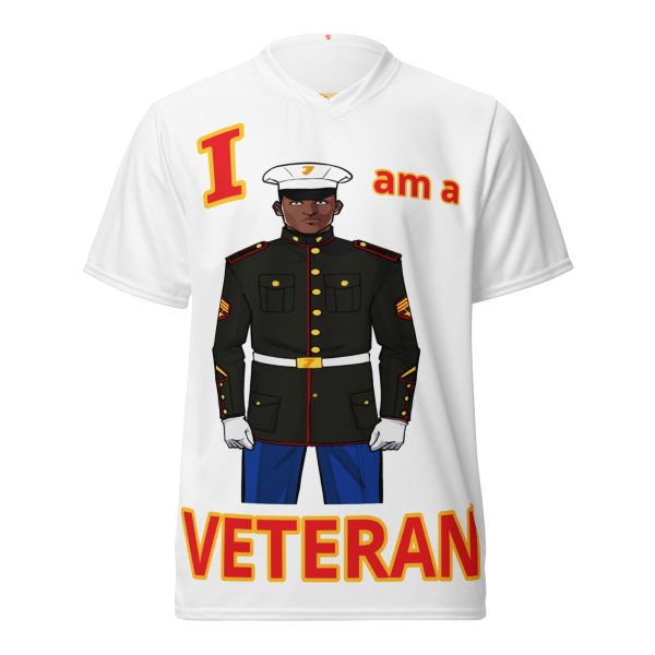 I AM A  VETERAN TOO FIFE Recycled Unisex Sports Jersey