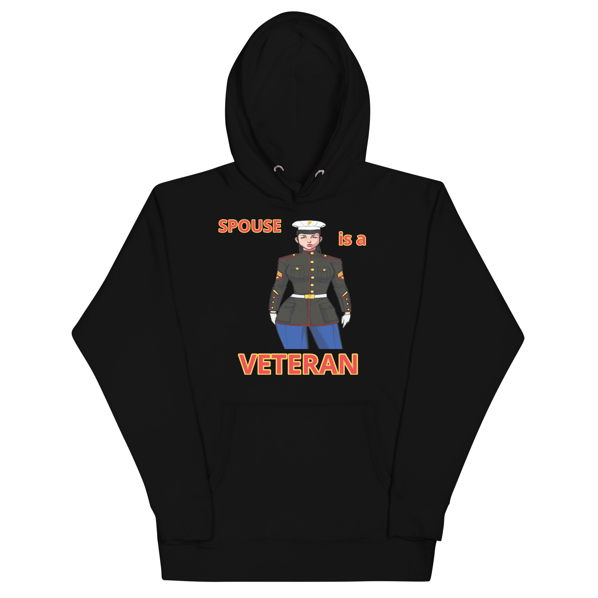 SPOUSE IS A VETERAN TOO FIFE Unisex Hoodie