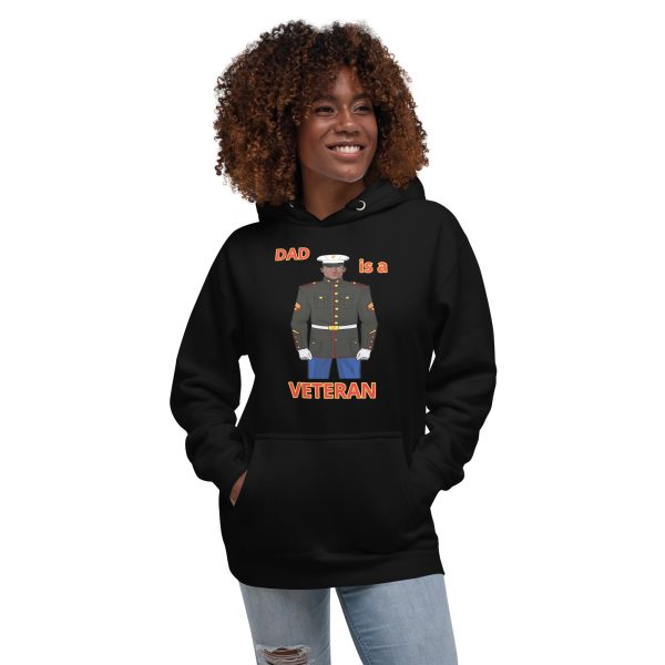 DAD IS A VETERAN TOO FIFE Unisex Hoodie