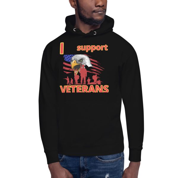 I SUPPORT  VETERANS TOO FIFE Unisex Hoodie