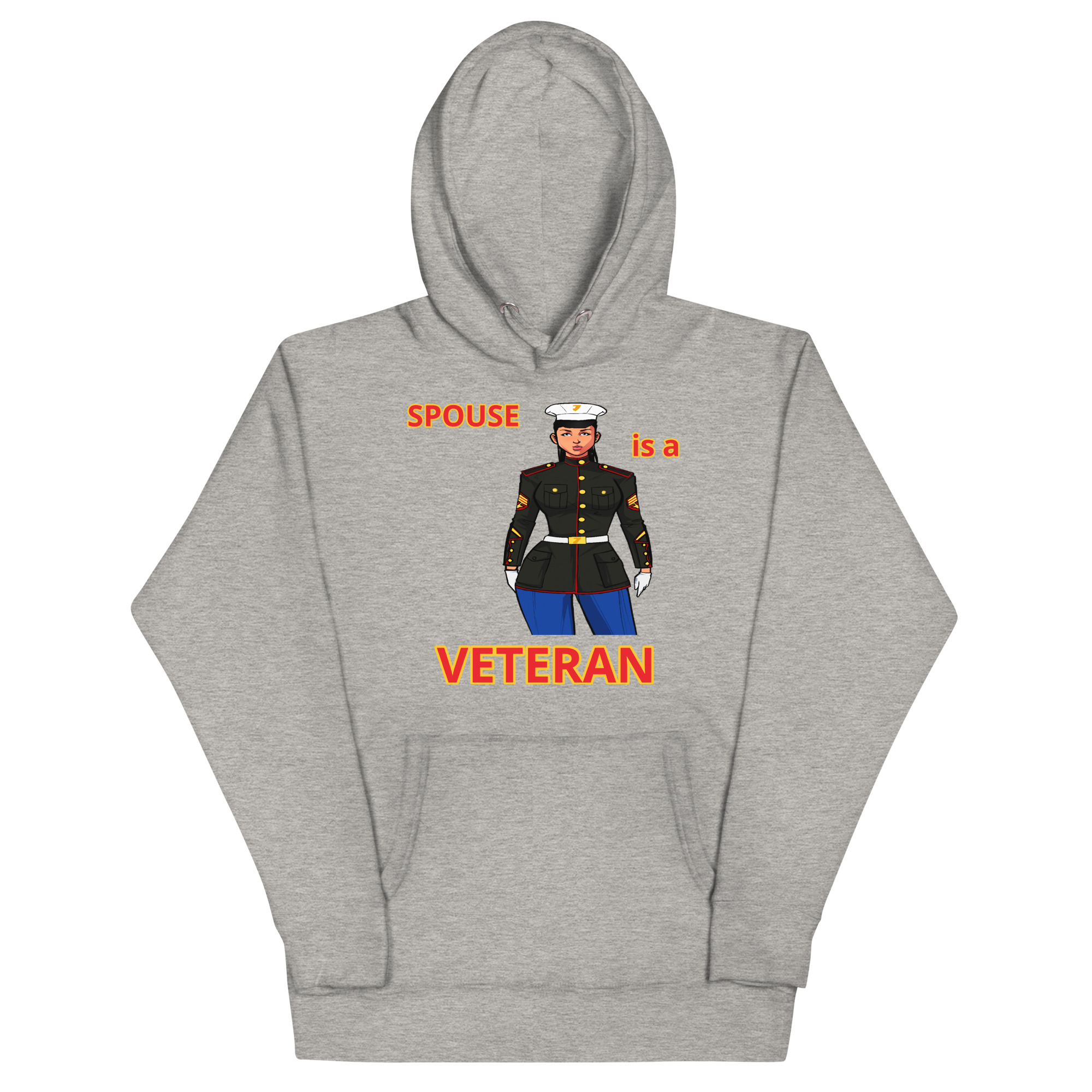 SPOUSE IS A VETERAN TOO FIFE Unisex Hoodie - Image 3