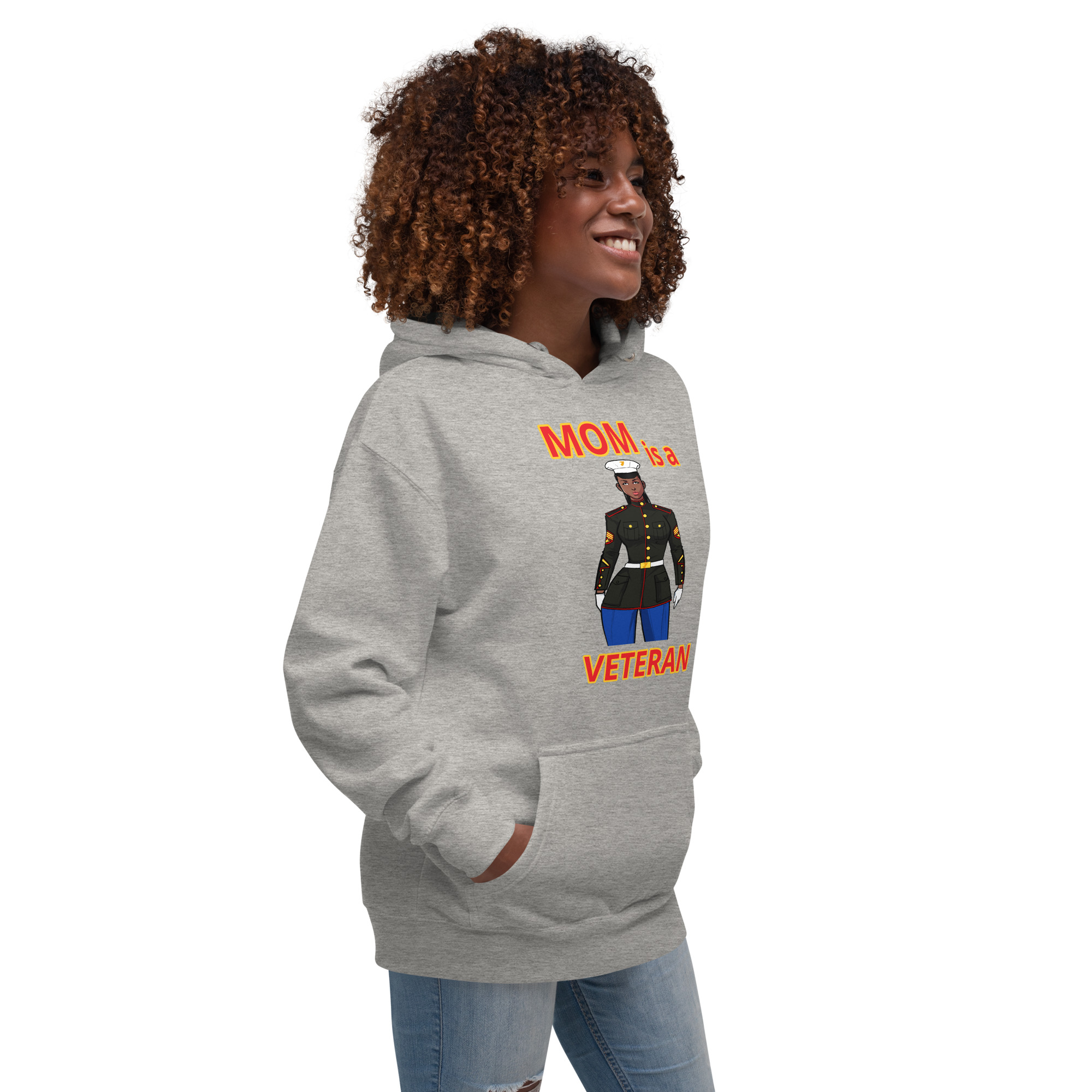 MOM IS A VETERAN TOO FIFE Unisex Hoodie - Image 8