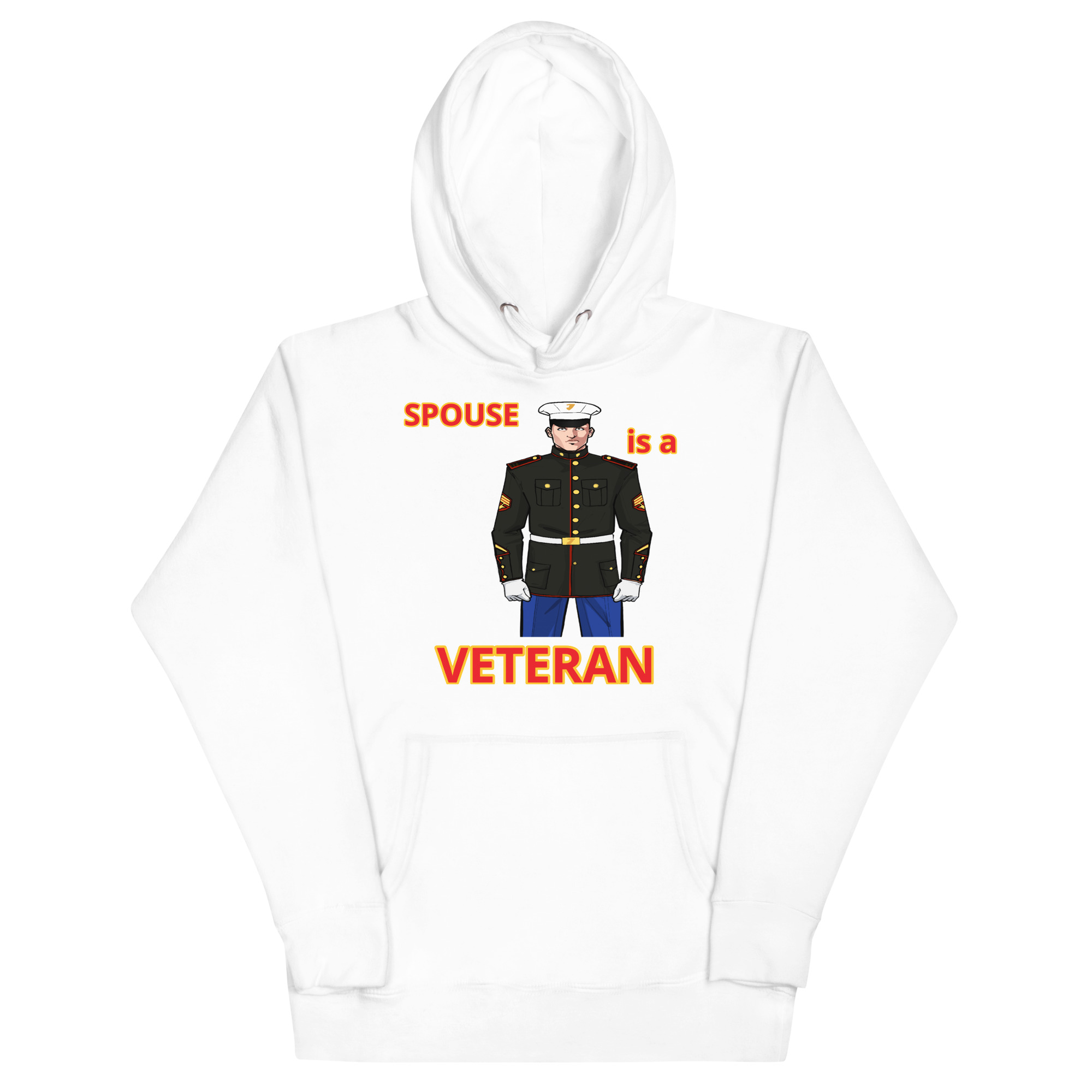 SPOUSE IS A VETERAN TOO FIFE Unisex Hoodie - Image 5