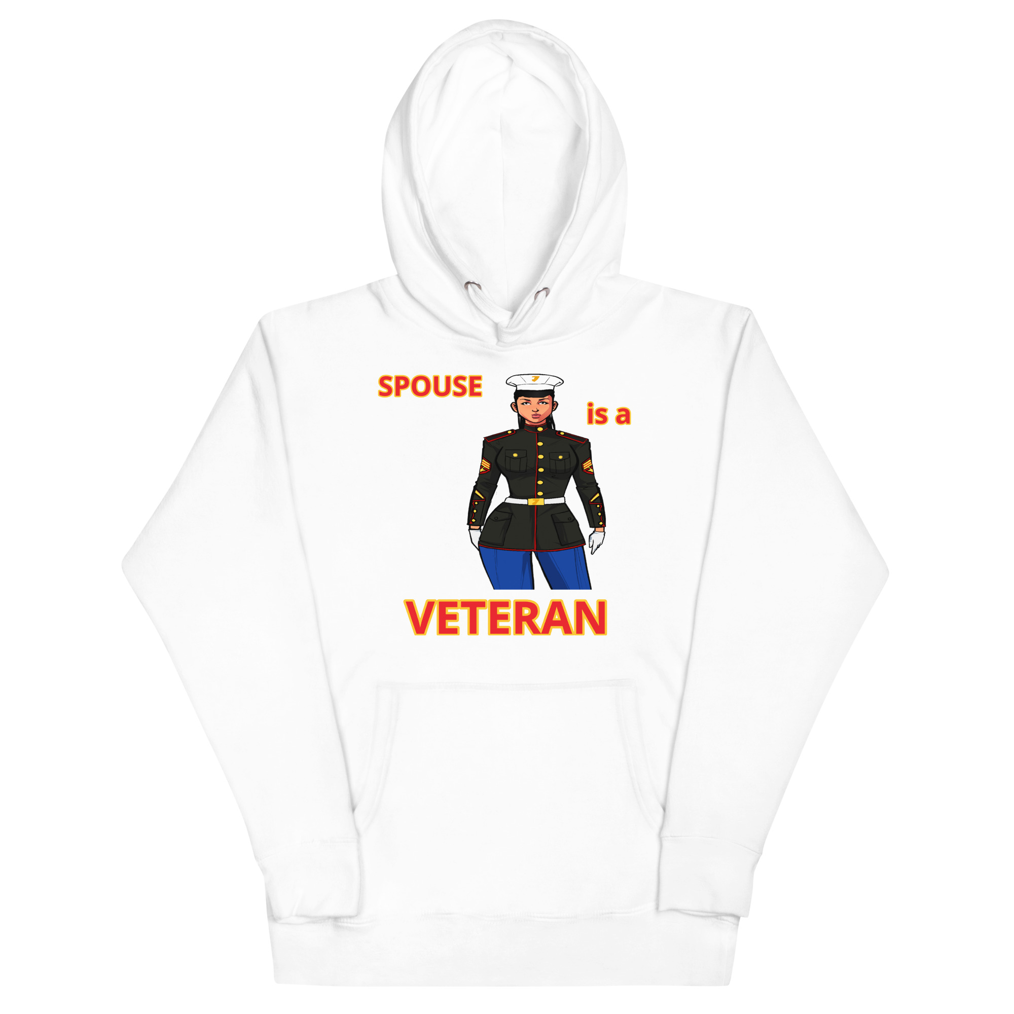 SPOUSE IS A VETERAN TOO FIFE Unisex Hoodie - Image 5