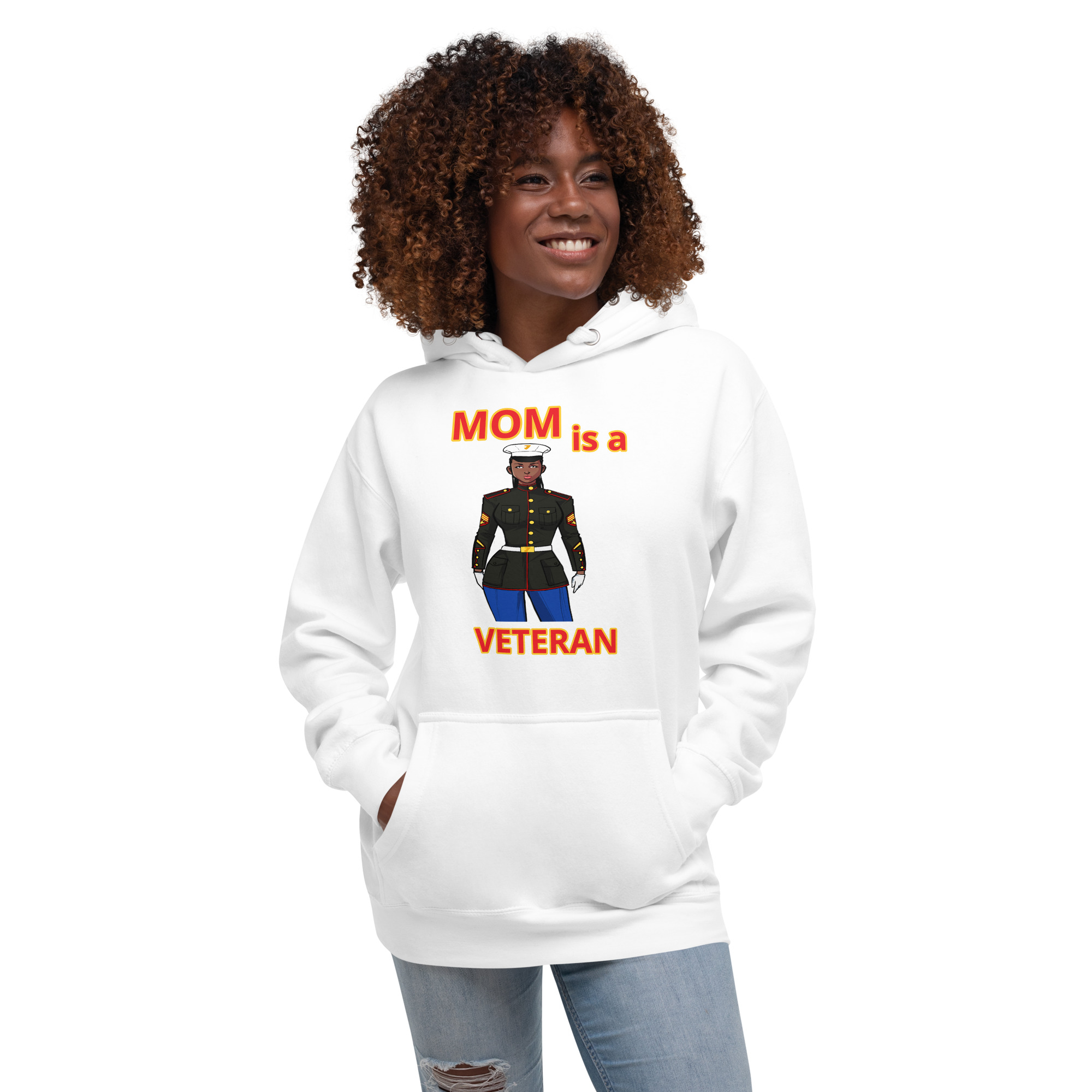 MOM IS A VETERAN TOO FIFE Unisex Hoodie - Image 9