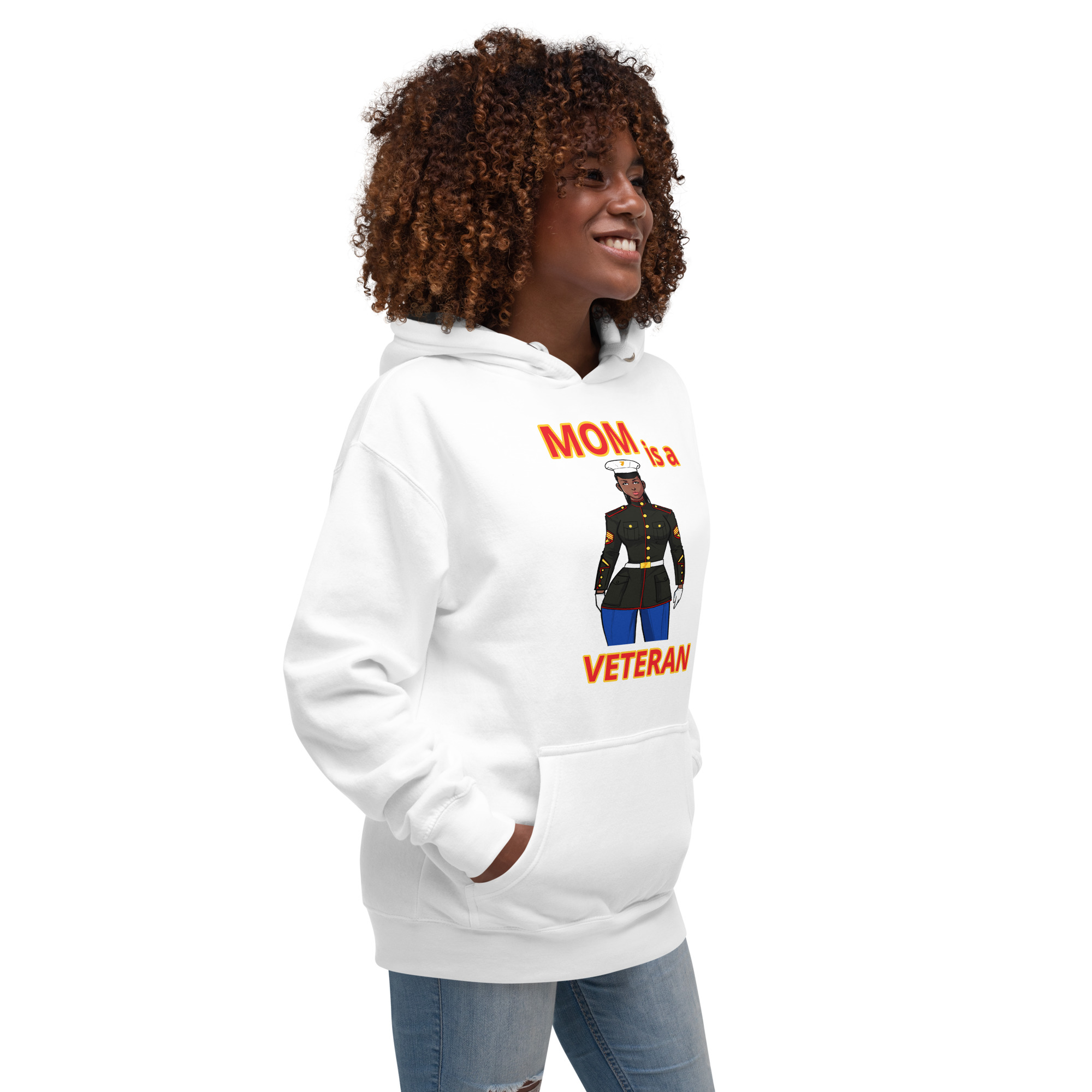 MOM IS A VETERAN TOO FIFE Unisex Hoodie - Image 12