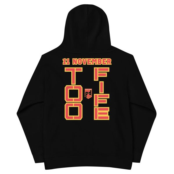 DAD IS A VETERAN TOO FIFE Kids Fleece Hoodie