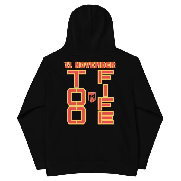 GRANDMA IS A VETERAN TOO FIFE Kids Fleece Hoodie