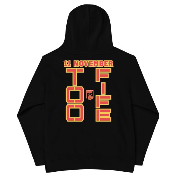 GRANDMA IS A VETERAN TOO FIFE Kids Fleece Hoodie