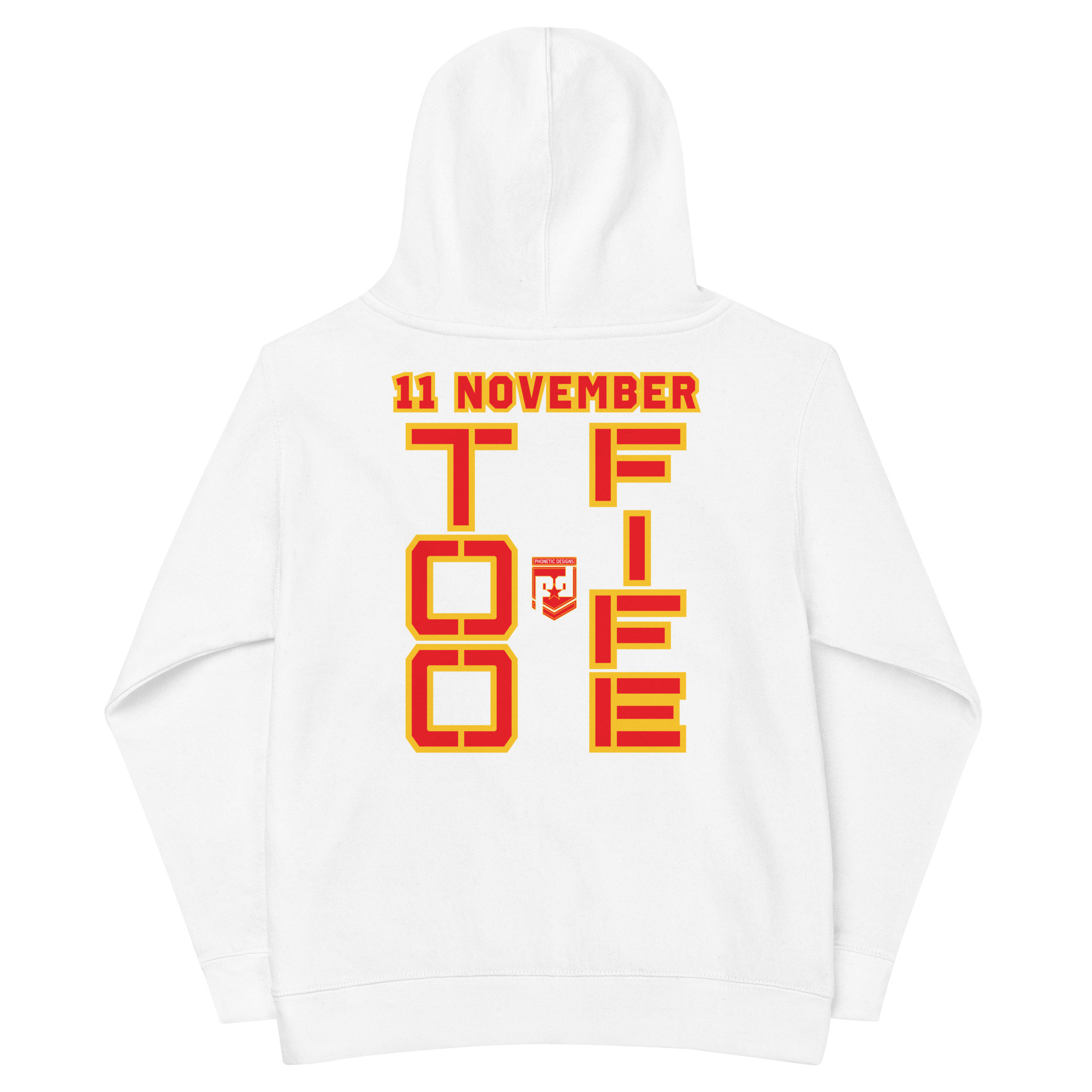 MOM IS A VETERAN TOO FIFE Kids Fleece Hoodie - Image 6