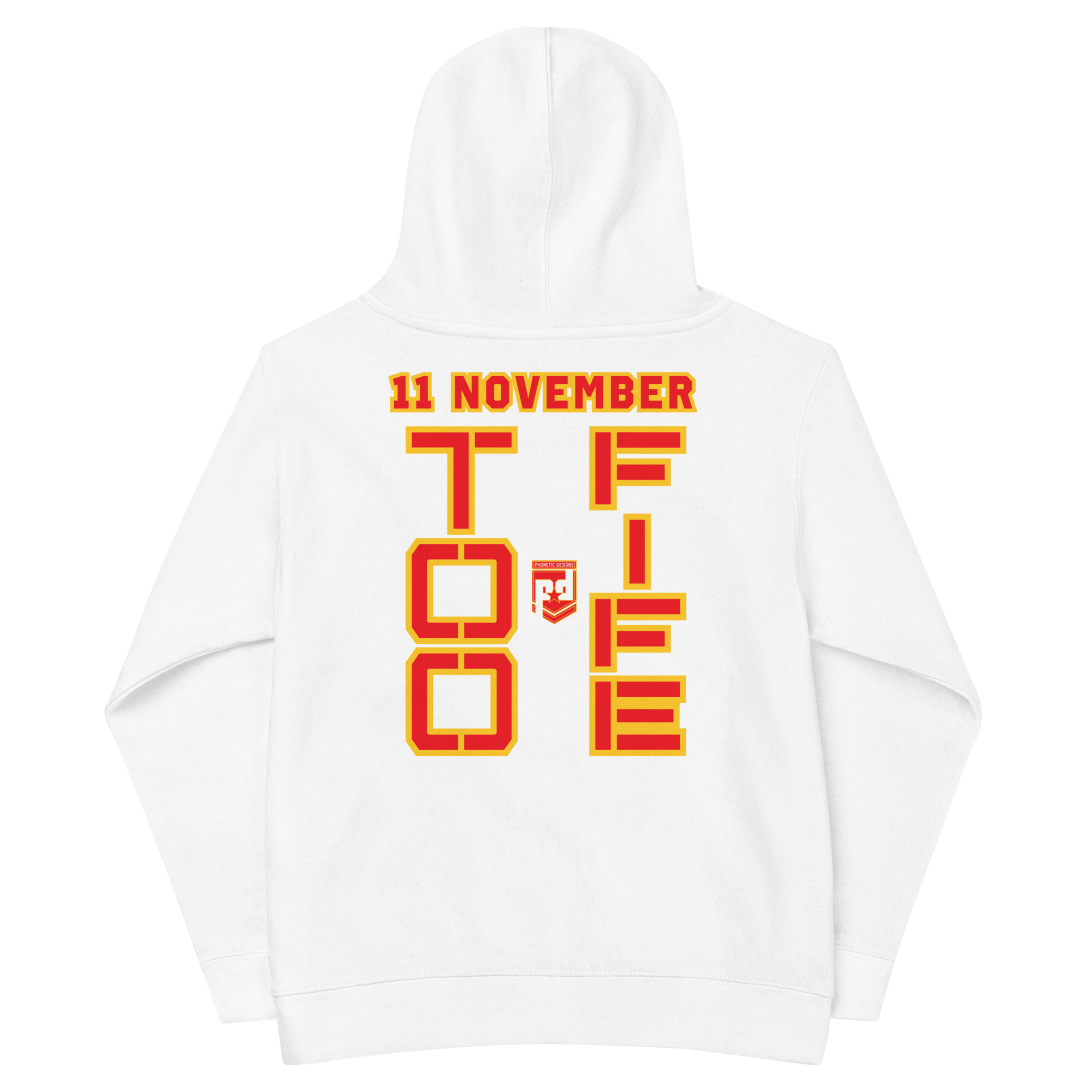 MOM IS A VETERAN TOO FIFE Kids Fleece Hoodie - Image 6