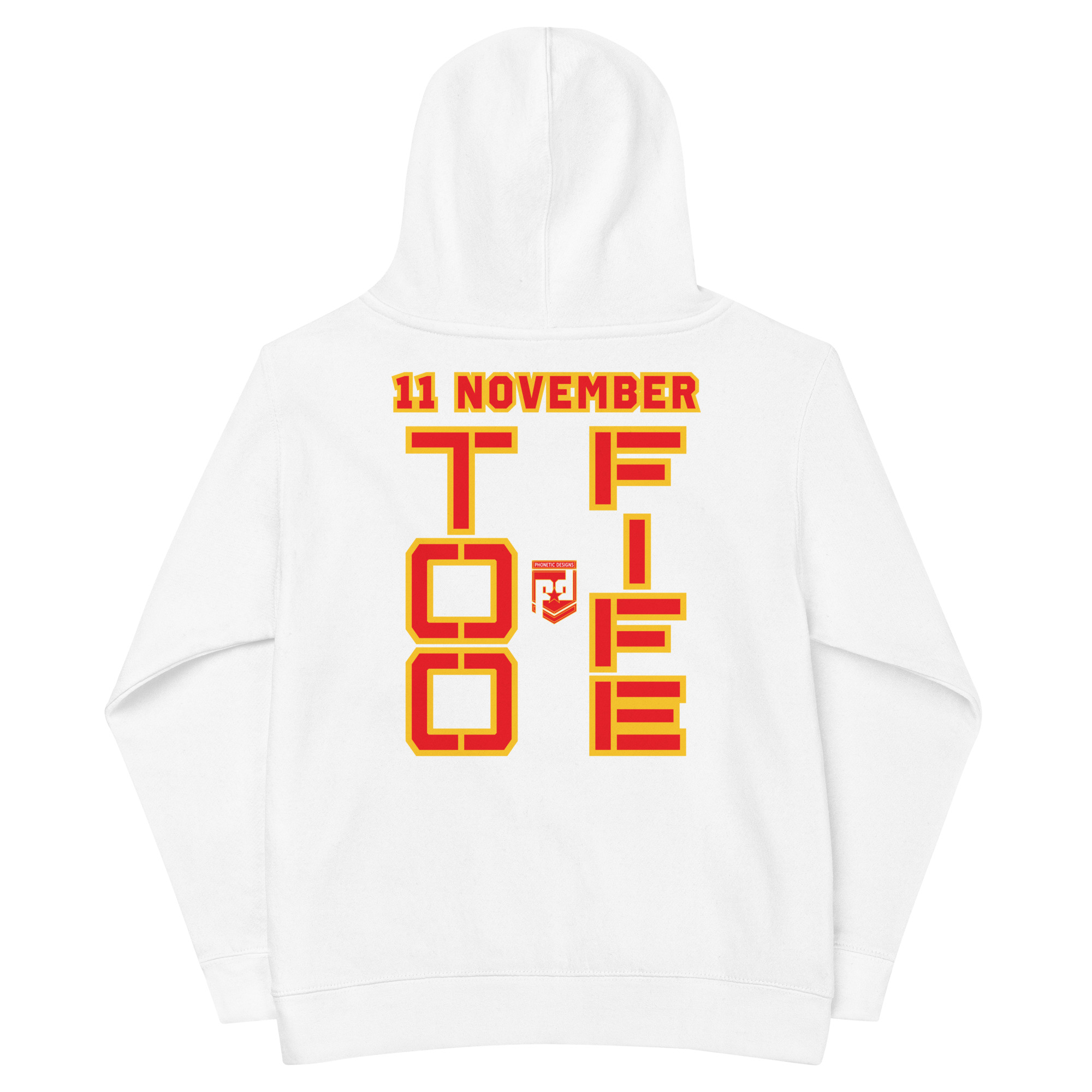 MOM IS A VETERAN TOO FIFE Kids Fleece Hoodie - Image 6