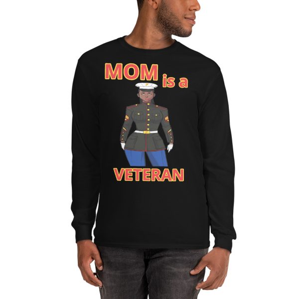 MOM IS A VETERAN TOO FIFE Long Sleeve Shirt
