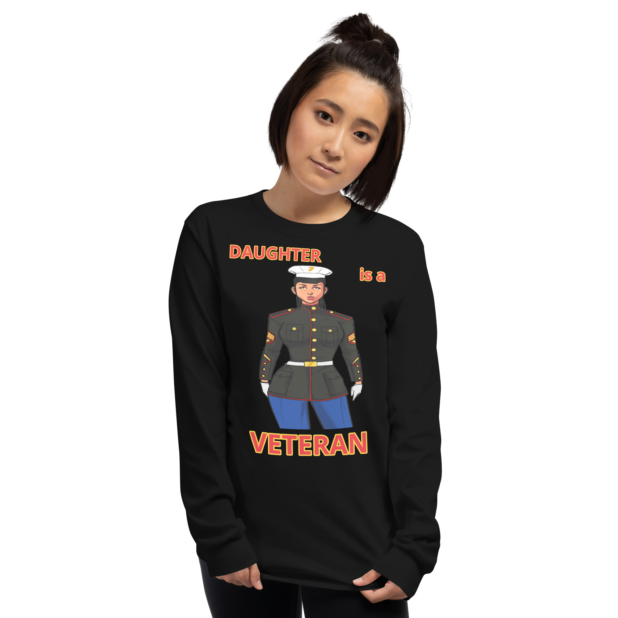 DAUGHTER IS A VETERAN TOO FIFE Long Sleeve Shirt