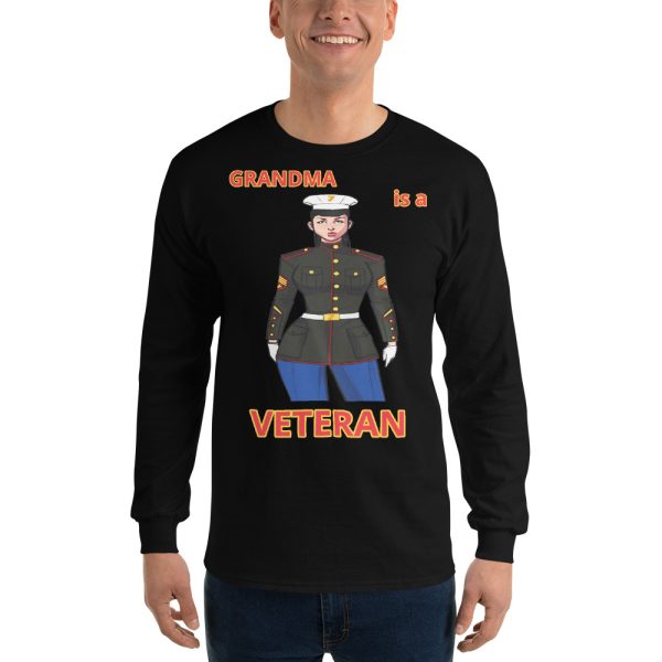GRANDMA IS A VETERAN TOO FIFE Long Sleeve Shirt