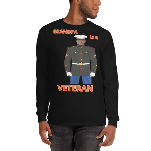 GRANDPA IS A VETERAN TOO FIFE Long Sleeve Shirt