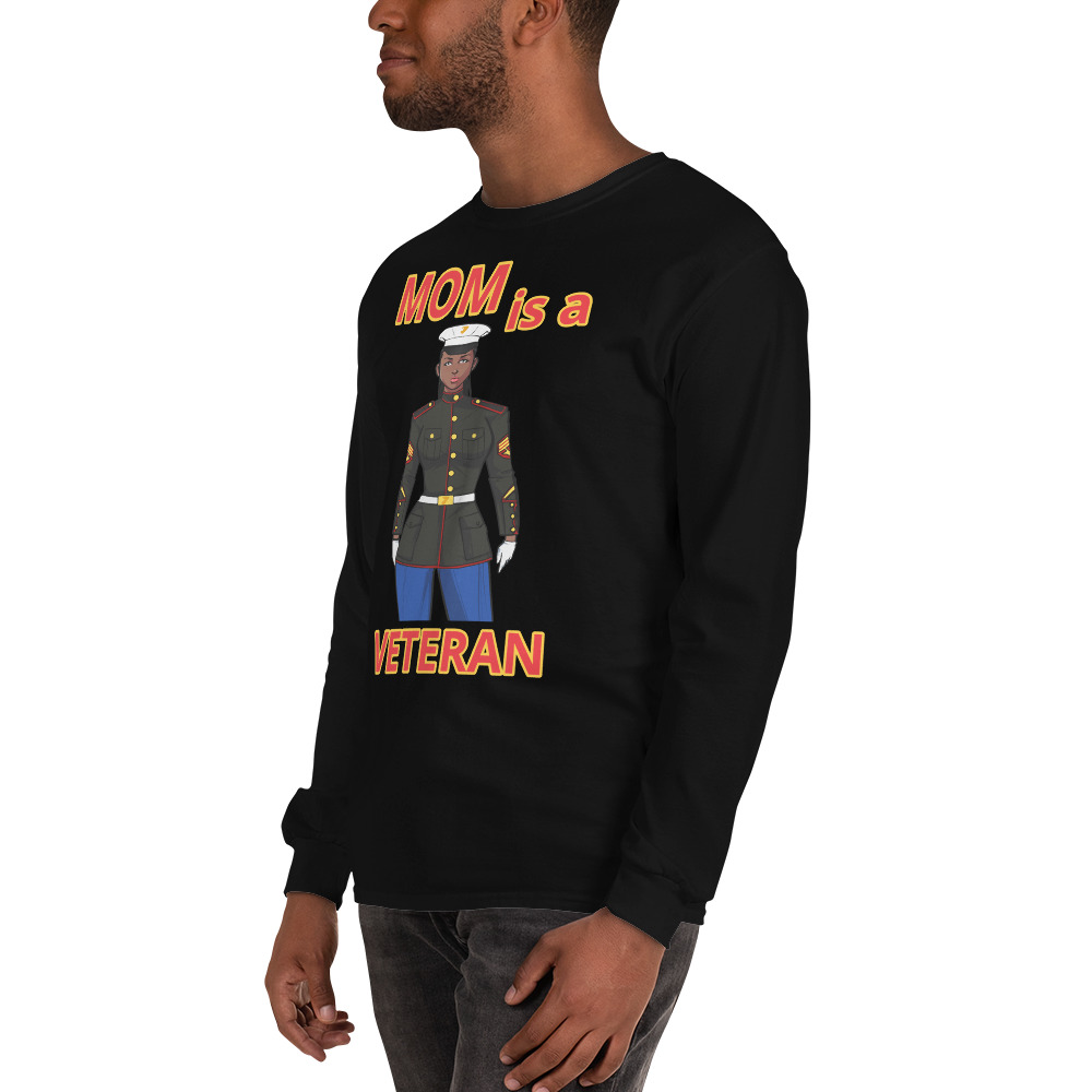 MOM IS A VETERAN TOO FIFE Long Sleeve Shirt - Image 4