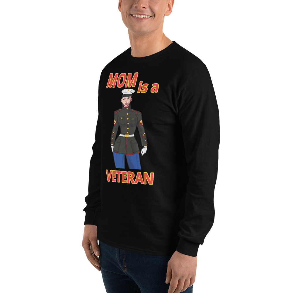 MOM IS A VETERAN TOO FIFE Long Sleeve Shirt - Image 5