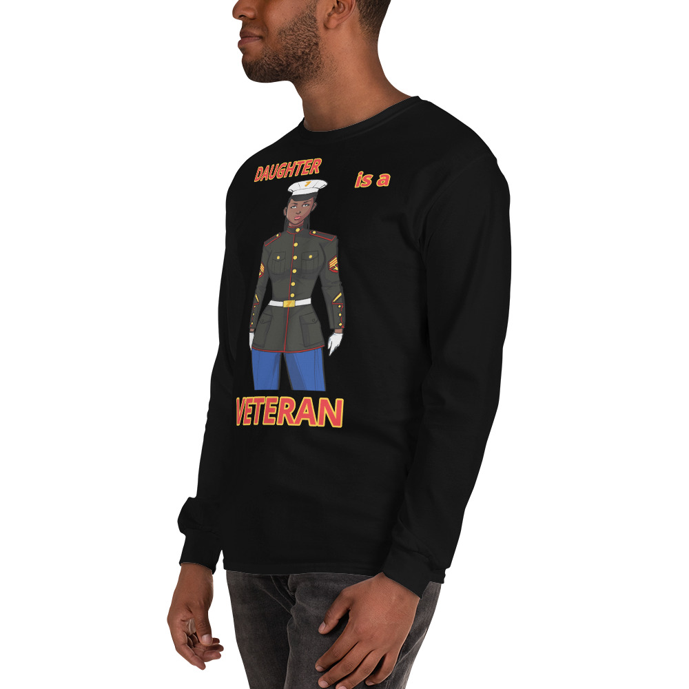 DAUGHTER IS A VETERAN TOO FIFE Long Sleeve Shirt - Image 4