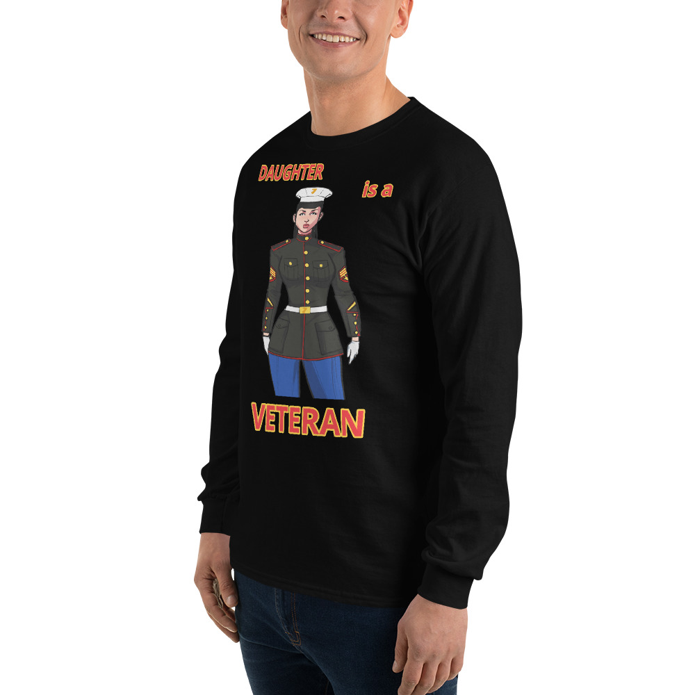DAUGHTER IS A VETERAN TOO FIFE Long Sleeve Shirt - Image 5
