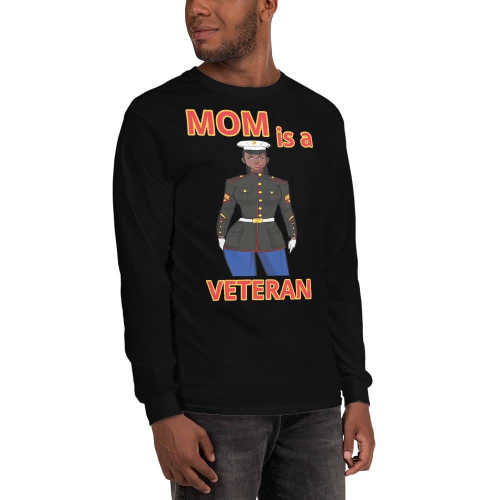 MOM IS A VETERAN TOO FIFE Long Sleeve Shirt - Image 6