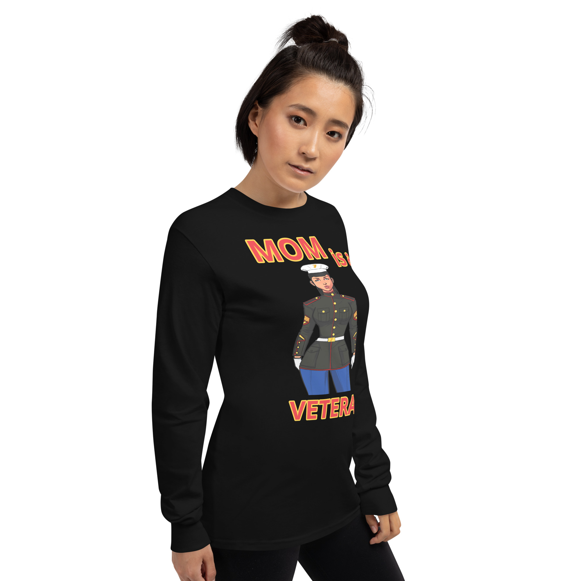 MOM IS A VETERAN TOO FIFE Long Sleeve Shirt - Image 6