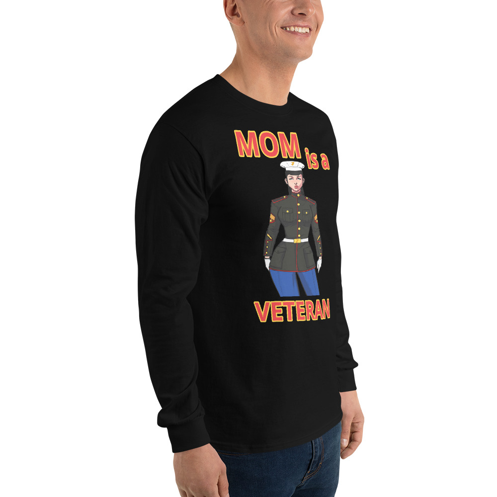 MOM IS A VETERAN TOO FIFE Long Sleeve Shirt - Image 6