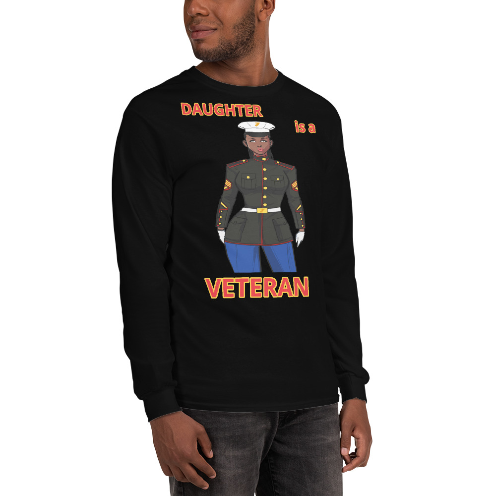 DAUGHTER IS A VETERAN TOO FIFE Long Sleeve Shirt - Image 6