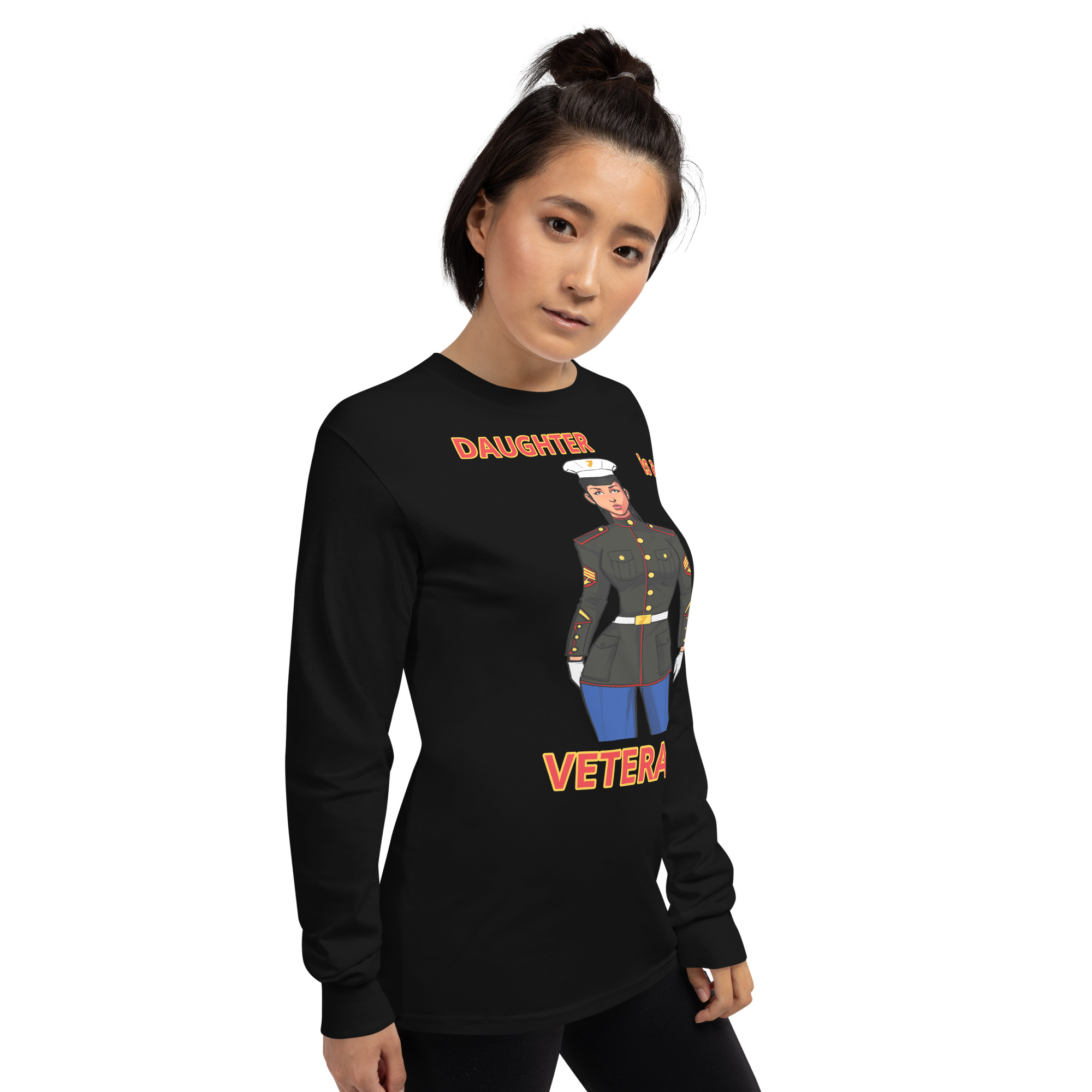 DAUGHTER IS A VETERAN TOO FIFE Long Sleeve Shirt - Image 6