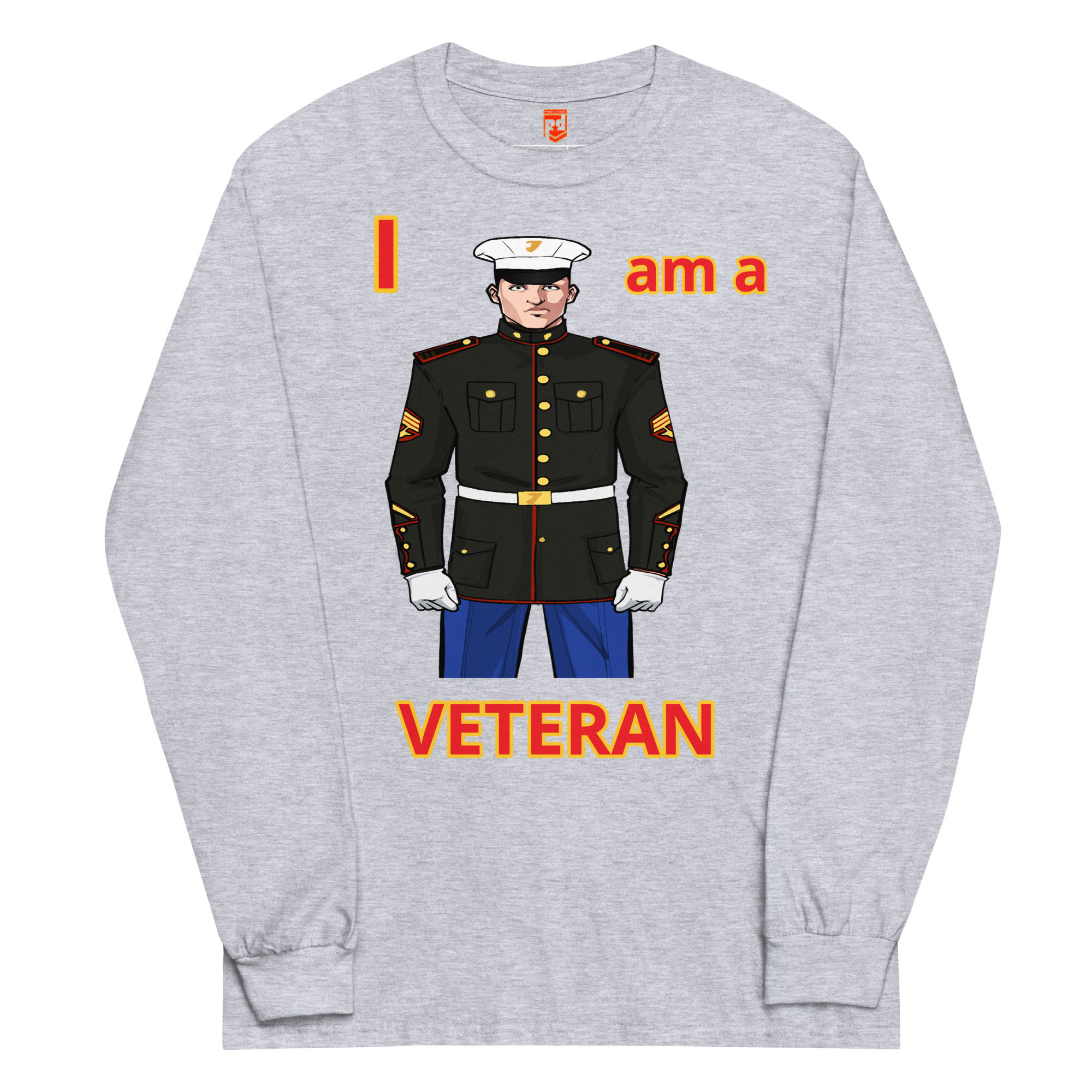 I AM A VETERAN TOO FIFE Long Sleeve Shirt - Image 3