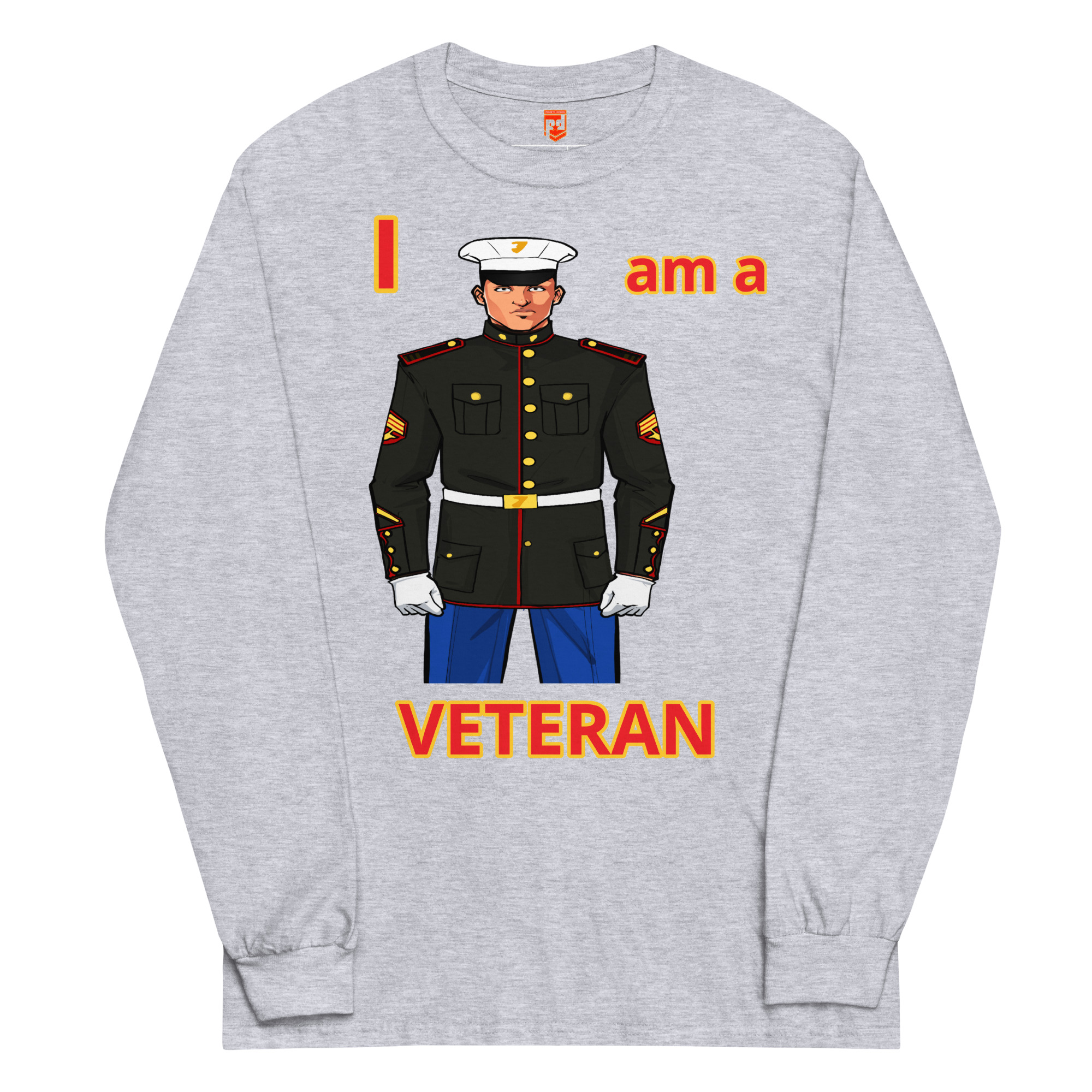 I AM A VETERAN TOO FIFE Long Sleeve Shirt - Image 3