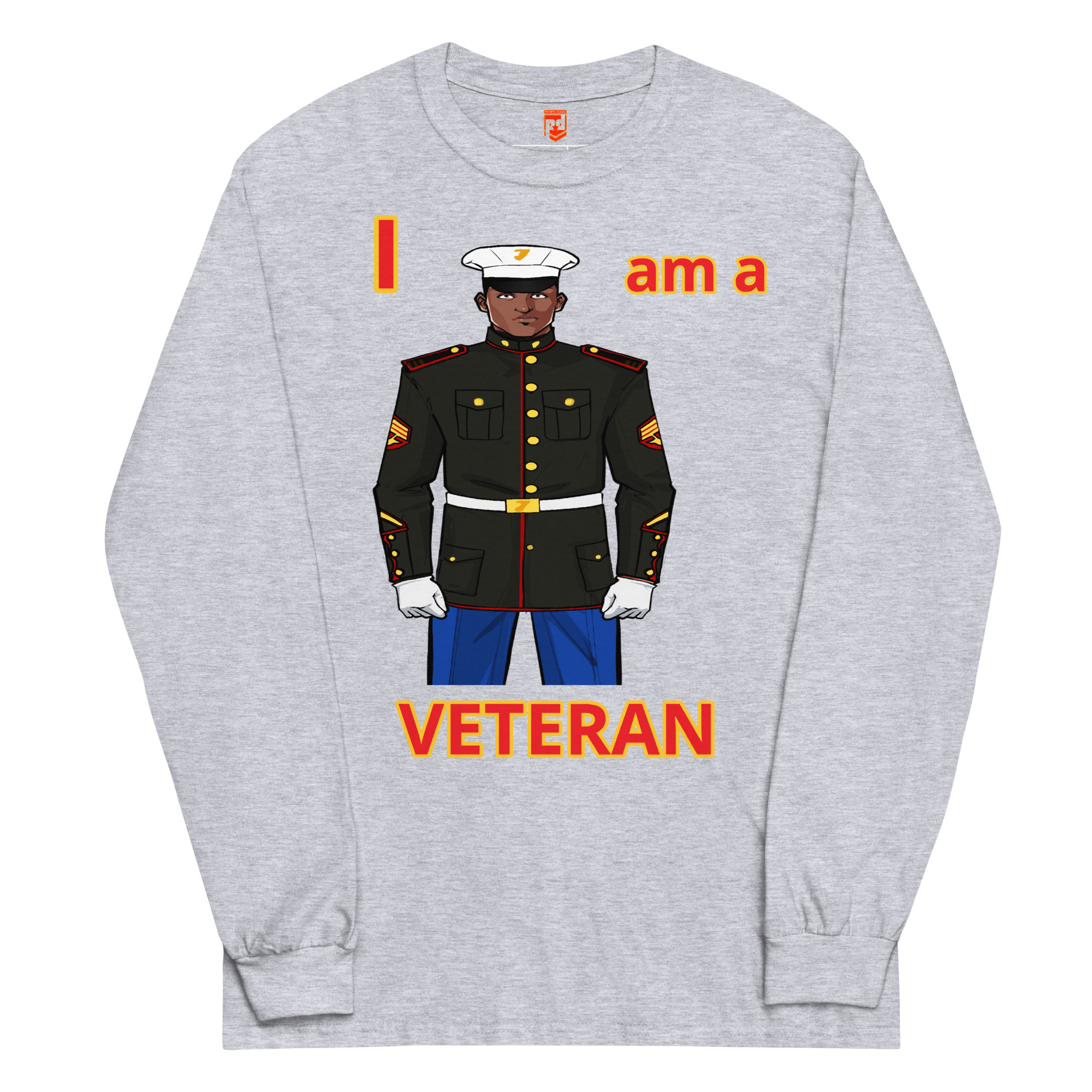I AM A VETERAN TOO FIFE Long Sleeve Shirt - Image 3