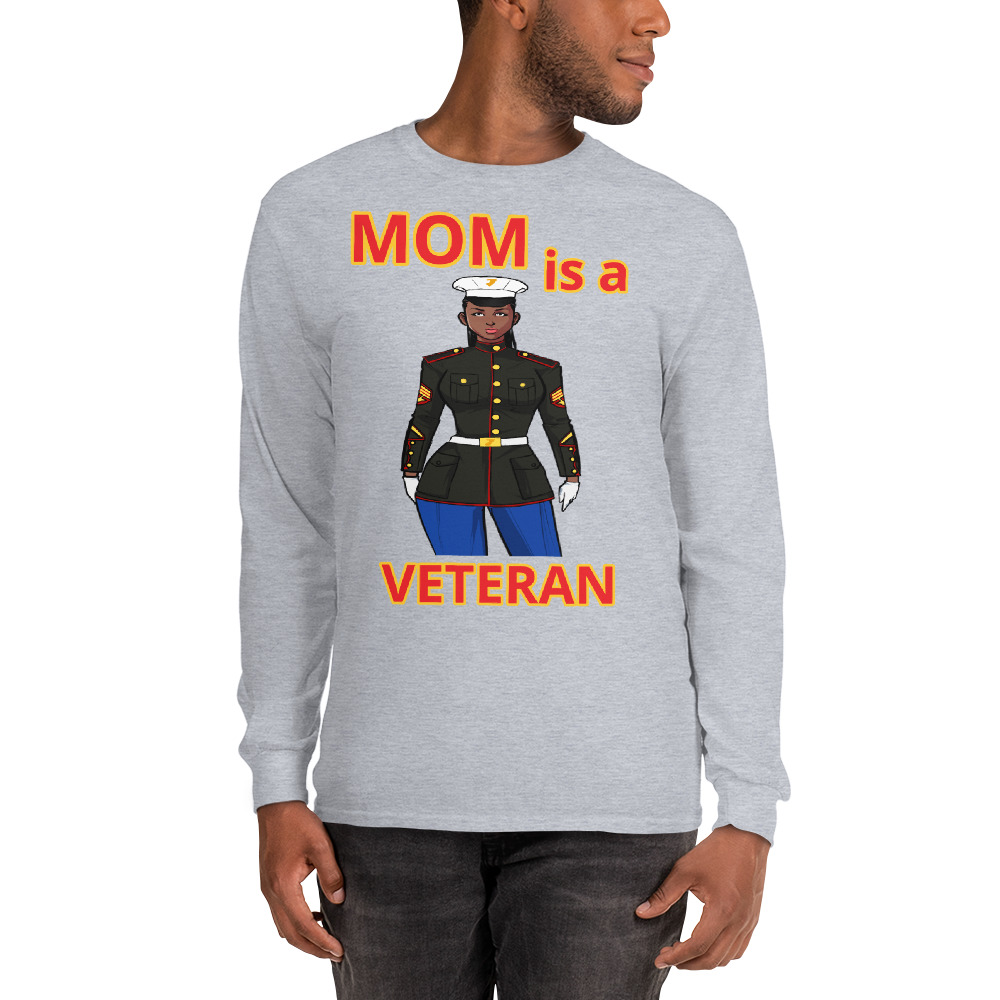 MOM IS A VETERAN TOO FIFE Long Sleeve Shirt - Image 7