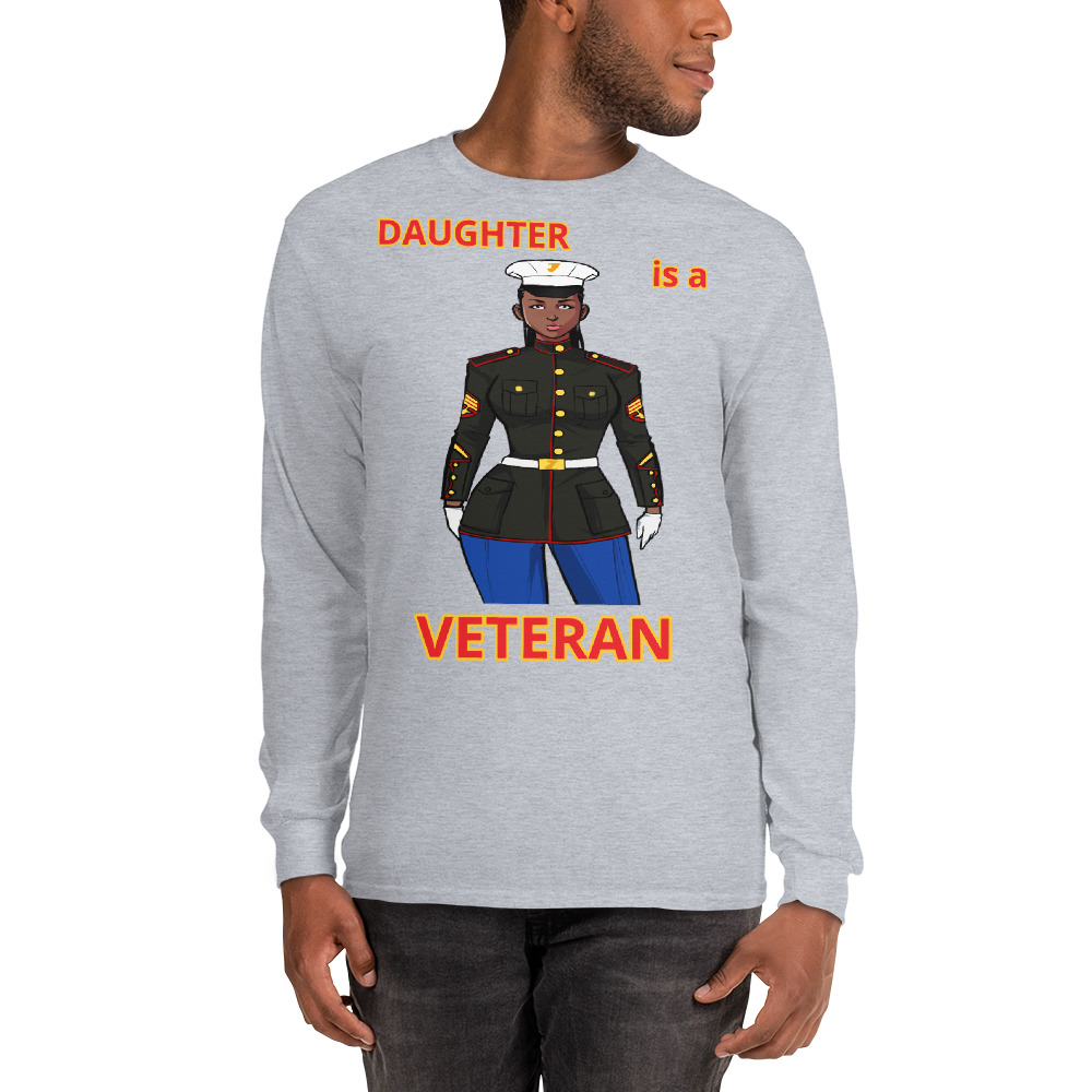 DAUGHTER IS A VETERAN TOO FIFE Long Sleeve Shirt - Image 7