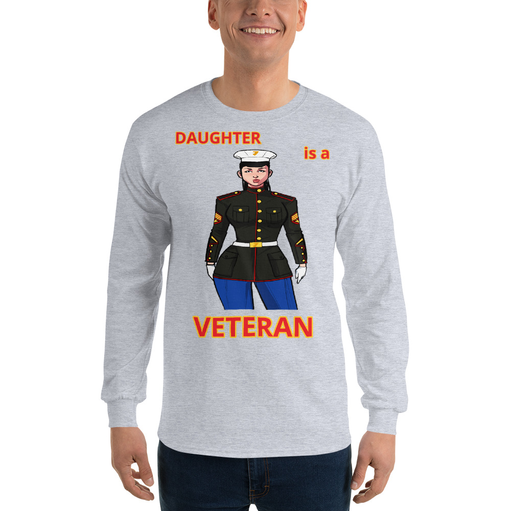 DAUGHTER IS A VETERAN TOO FIFE Long Sleeve Shirt - Image 7