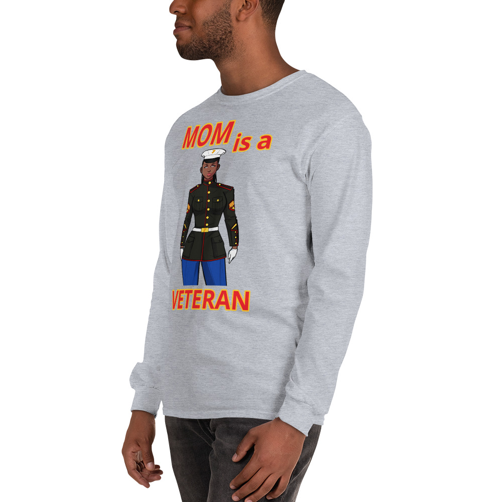 MOM IS A VETERAN TOO FIFE Long Sleeve Shirt - Image 10