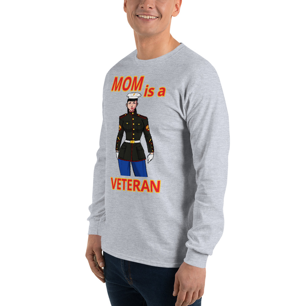 MOM IS A VETERAN TOO FIFE Long Sleeve Shirt - Image 11