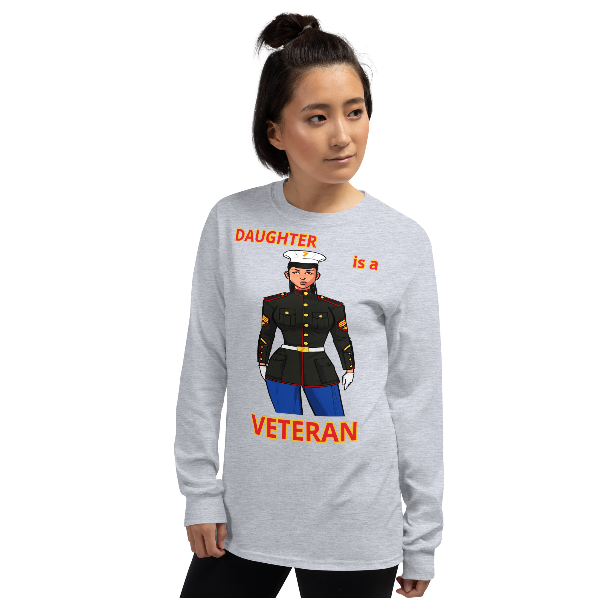DAUGHTER IS A VETERAN TOO FIFE Long Sleeve Shirt - Image 8