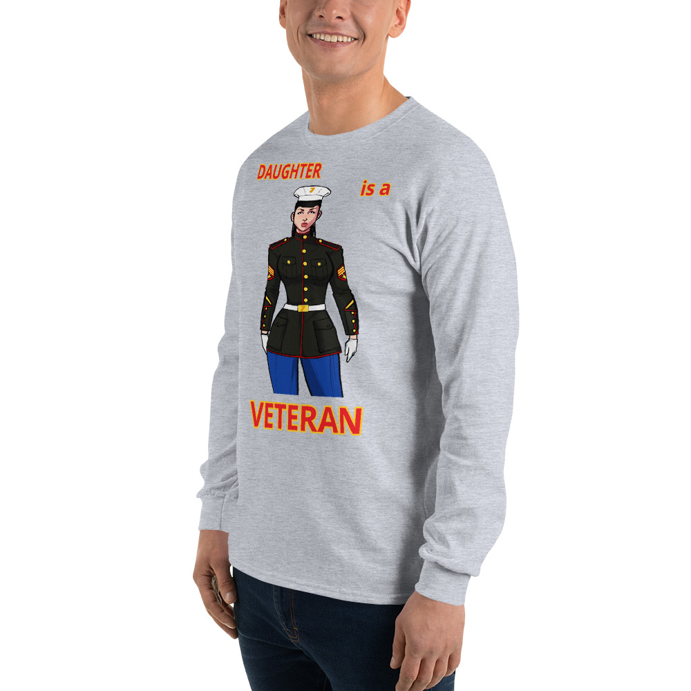 DAUGHTER IS A VETERAN TOO FIFE Long Sleeve Shirt - Image 11
