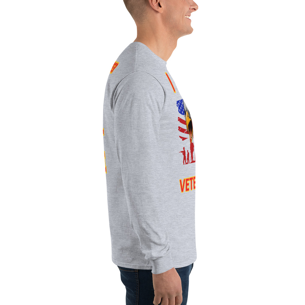 I SUPPORT VETERANS TOO FIFE Long Sleeve Shirt - Image 9